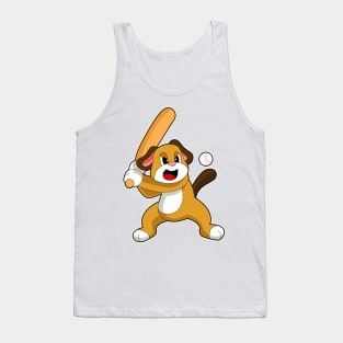 Dog Baseball Baseball bat Tank Top